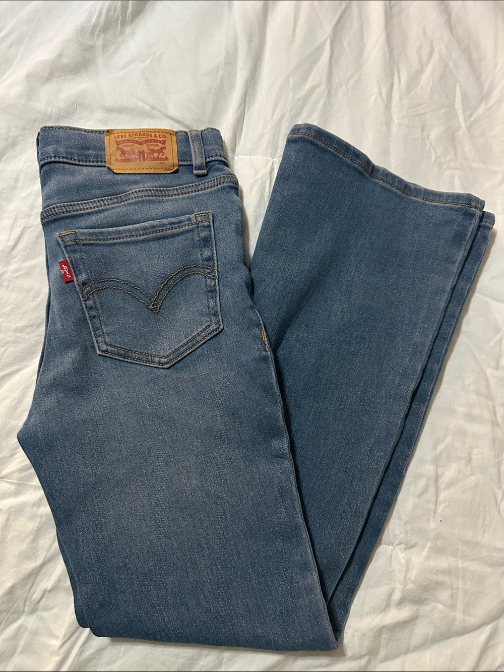 Levi's Medium Blue Straight-Leg Denim Jeans